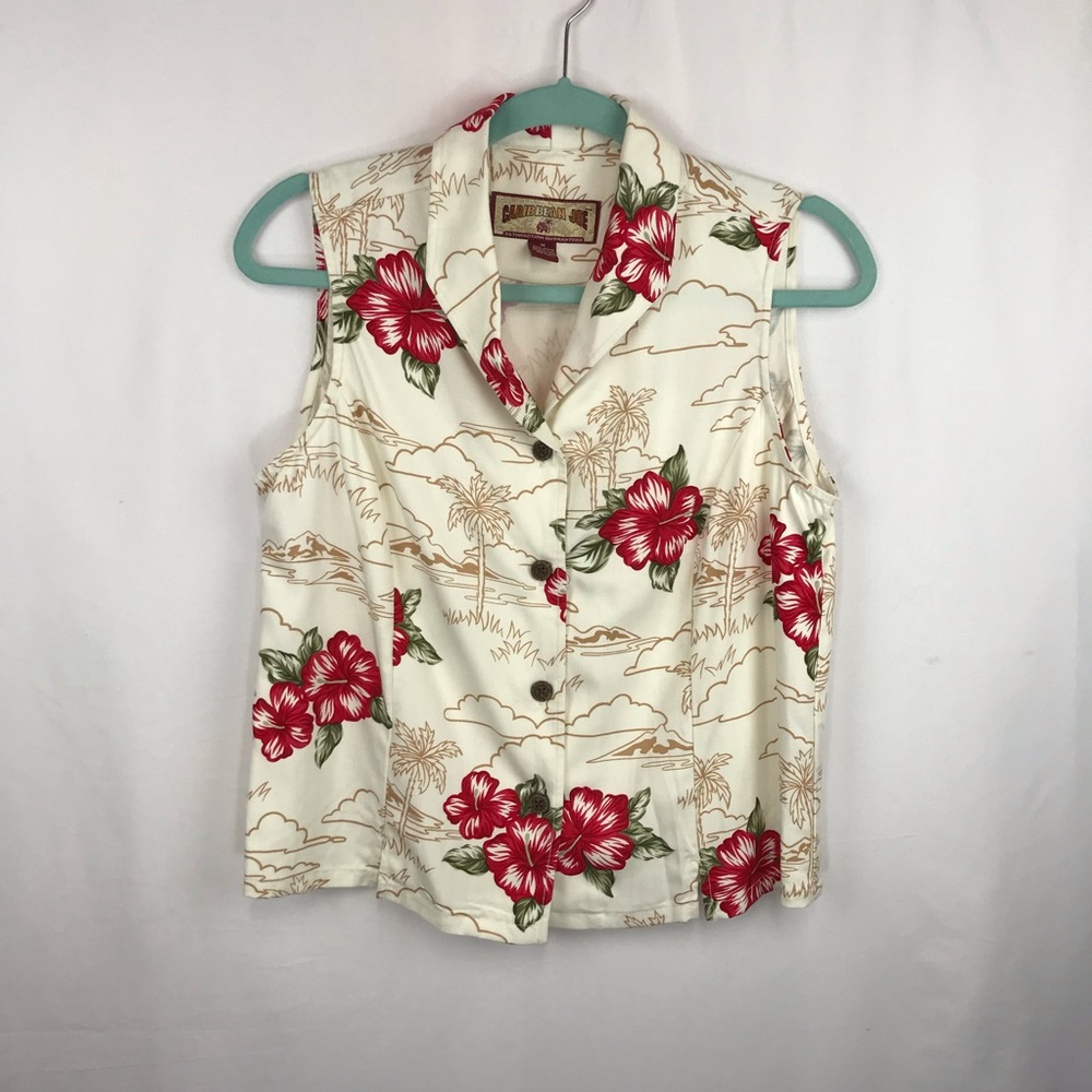 Hawaii Short Sleeves Blouse B01004